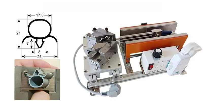 CHKJ-2025NEW220V draagbare mini handmatige pakkinglasmachine / gebruikt om de deurpakkinghoek te produceren