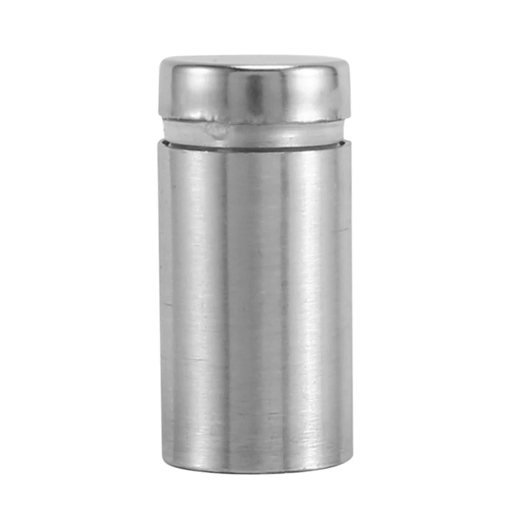El mejor paquete de 100 tornillos separadores para letreros, tornillos publicitarios, soportes separadores de pared de acero inoxidable, clavo acrílico de vidrio (1/2 x 1 pulgada)