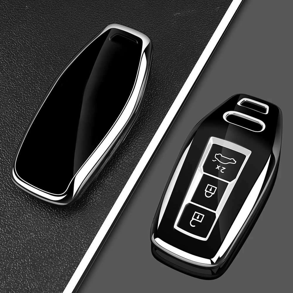 Car Key Case Compatible with Audi 2025 2026 A5L Car Key Holder Q6L A5L E-tron Smart Remote Starter