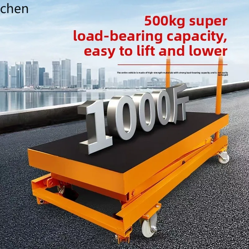 YFY  Electric Hydraulic Lifting Bench Folding Mobile Lifting Machine Small Scissor Lift Construction Cart