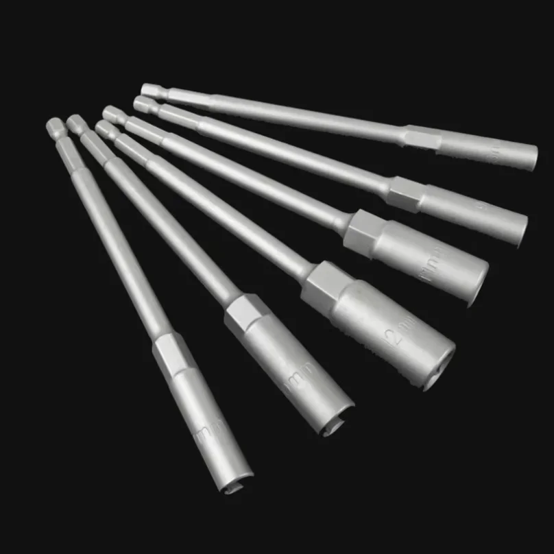 Electric Drill Socket Head Bolt Nut Driver Bit Impact Drill Bits Adapter Wrench Extension Bar 150mm 8-14mm Home Repair Tool