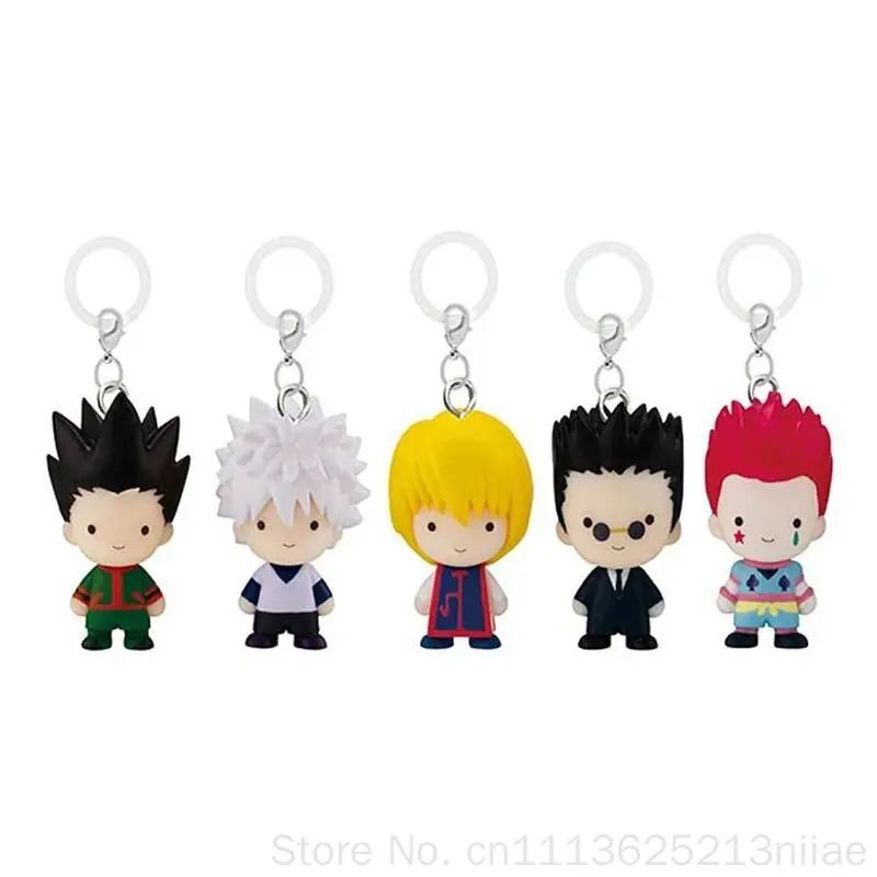 Bandai Gashapon Hunter X Hunter Keychain Pendant Gon Killua Hisoka Leorio Kurapika Mini Figure Bag Ornament For Anime Fans view 5
