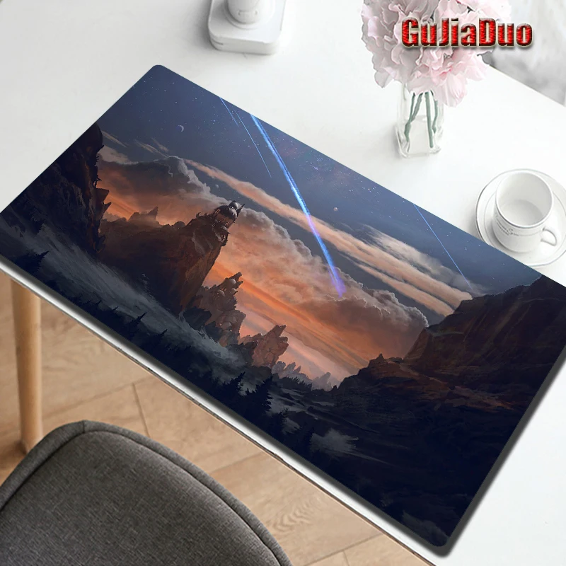 80x40 Meteor Scenery Mouse Pad Computer and Office Desk Mat XXL Large Waterproof Non-slip Pc Cushion Gaming Accessories Carpet