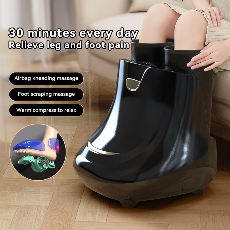 New Arrival Electric Foot and Calf Massage Machine with Soothing Heat Function Wholesale Price Private Label
