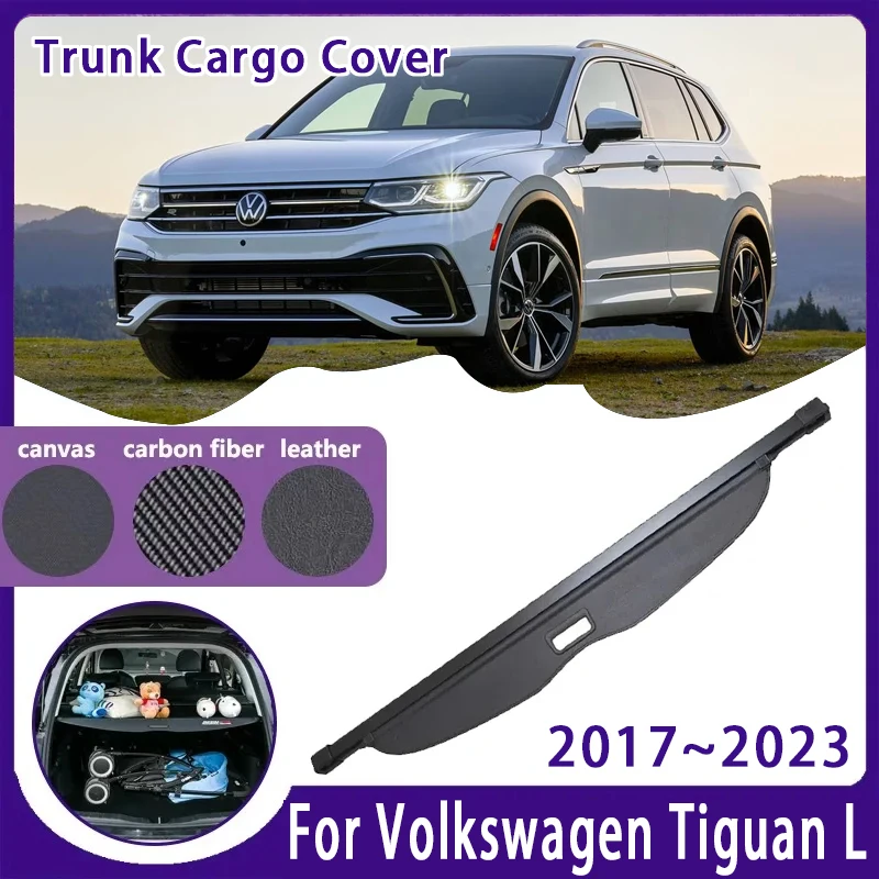 

Car Trunk Curtain Cover For Volkswagen VW Tiguan L AD BW 2017~2023 0Retractable Luggage Trunk Rack Partition Shelter Accessories