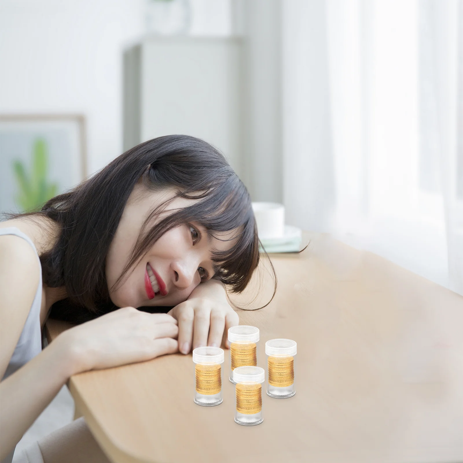 10 Pcs Van Storage Boxes Coin Capsules Holder Plastic Tote Convenient Protector