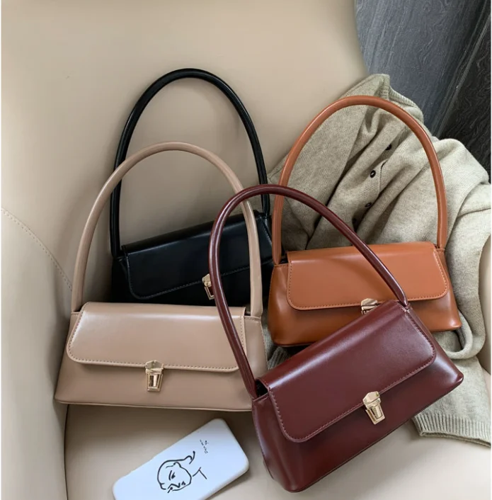 Französische Kleine Trendige Umhängetaschen für Damen 2025 Neuer Stil Modische Handtaschen Vielseitige und Stilvolle Umhängetasche Komplett – Detail 7