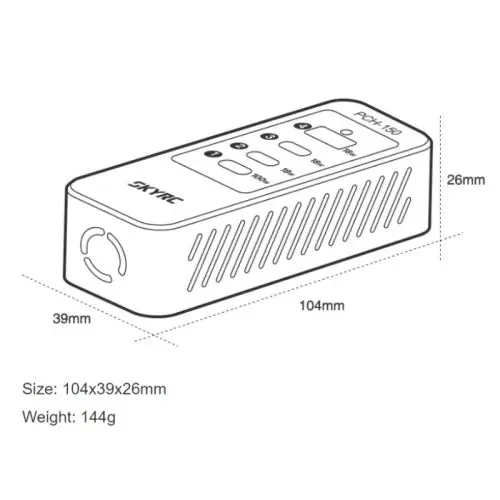 SKYRC PCH-150 Power & Charging Hubt Adapts to T1000 D200Neo Charger with Maximum 100W USB PD Available