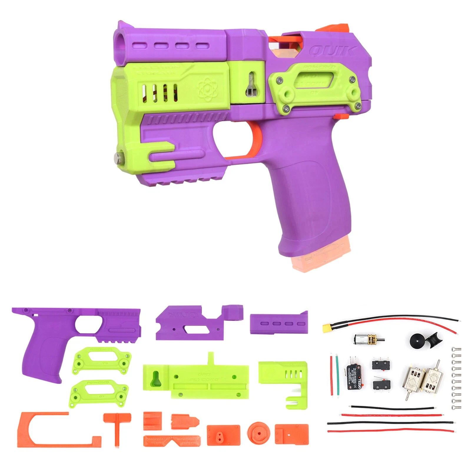 

Homemade Talon-Style Pistol Toy Fully Automatic Burst Flycore System Soft Bullet Toy Gun For Teenagers' Holiday Birthday Gifts