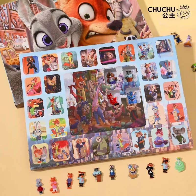 

40-Hole Zootopia 2-Hole Fun Dolls, Blind Box Toys, School-Related Raffles, Poke Poke Fun, Festival Birthday Gifts