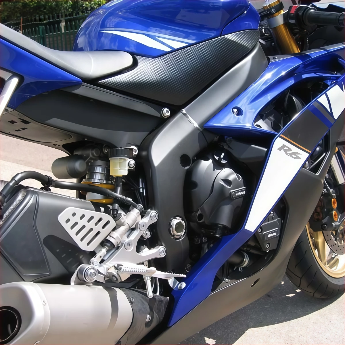 3-Piece Motorcycle Modified Engine Guard Cover Suitable for Yamaha R6 from 2006 to 2020, Engine Protection Cover, Engine Anti-Drop Shell Side Cover