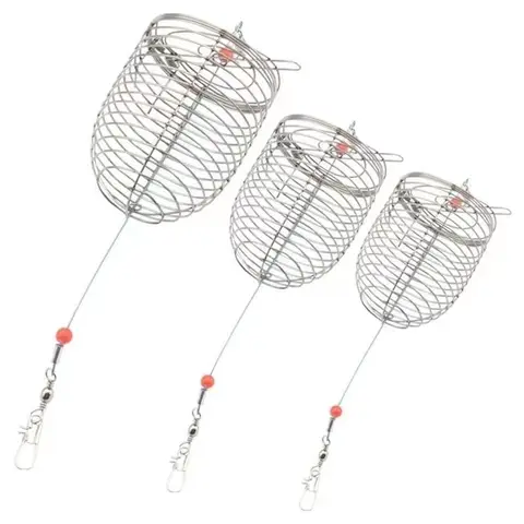스테인레스 스틸 미끼 케이지 바구니 피더 홀더 낚시 미끼 케이지 낚시 액세서리 잉어 낚시 미끼 바구니