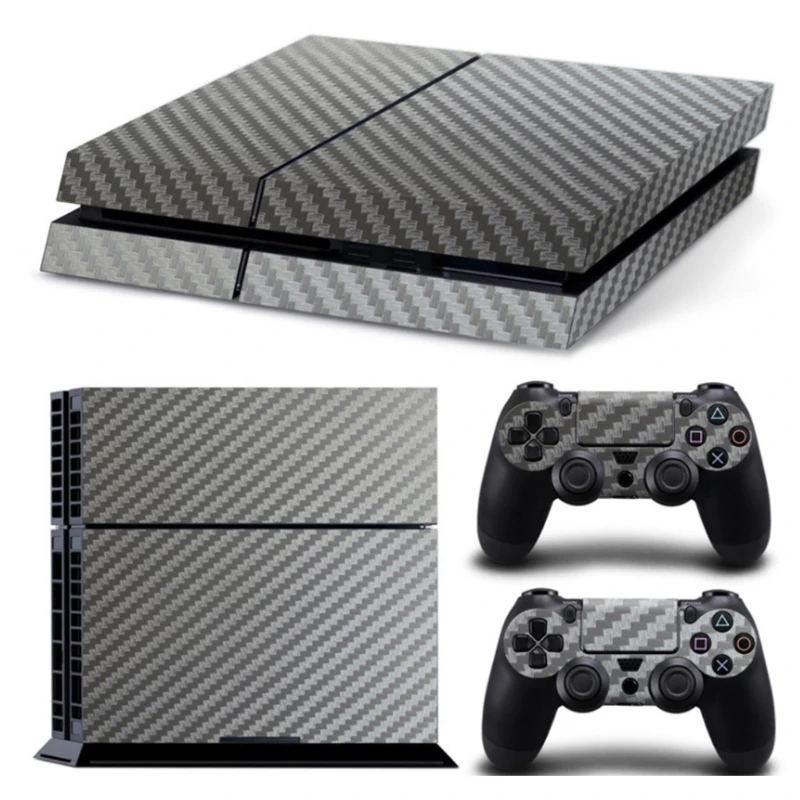Console Koolstofvezel Skin Sticker Wrap Controller Stofdicht Vinyl Cover Decal Beschermend voor Case voor Shell voor Drop