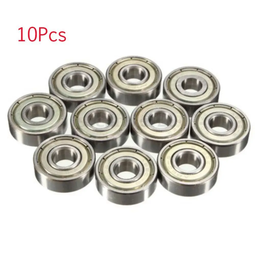 8x22x7mm Skateboard 10PCs Printer Deep 3D for Bore Groove 608ZZ Ball Bearing