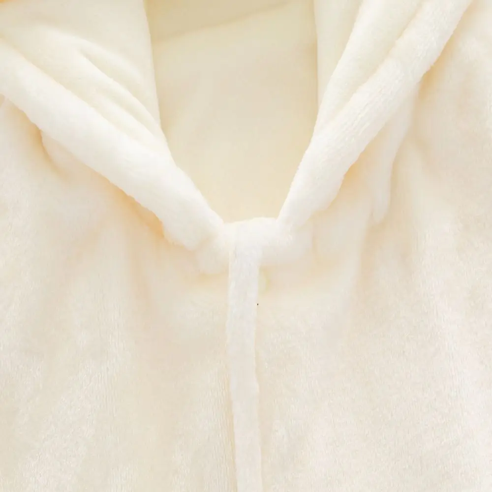 عباءة أطفال متينة دافئة بقلنسوة 0-2 سنة من الصوف للشتاء 73/90 سنتيمتر ملابس لحديثي الولادة للأولاد والبنات #4