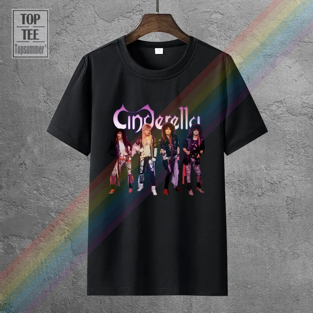 Cinderella Group Photo Glam Hair Heavy Metal Classic Rock Band Concert T-Shirt