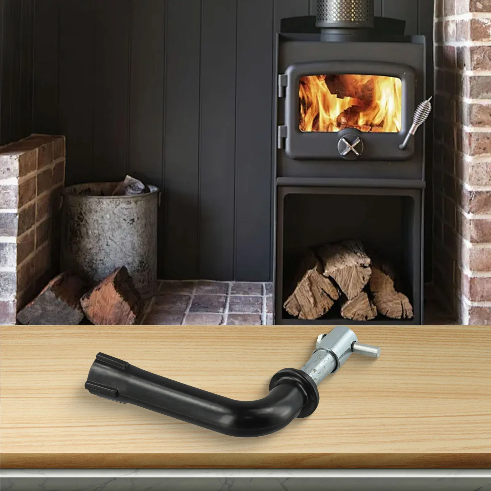 벽난로 설치를 위한 가정용 난방 장치 표시된 벽난로 액세서리 벽난로 액세서리 교체 벽난로 손잡이