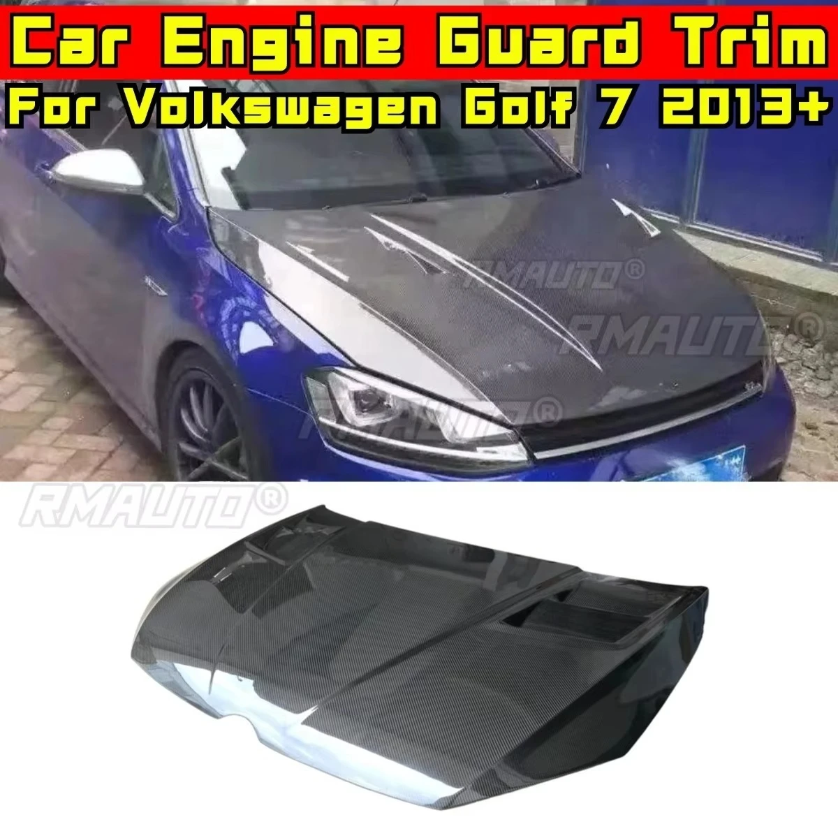 

Car Cover Engine Guard Skid Plate Body Kit for Volkswagen Golf 7 2013+ Protection Plate Front Skid Plate Modification Part