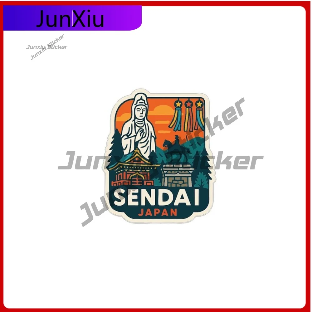 

Sendai Japan City Travel Sticker Vinyl Decal Cover Scratches Exterior Motorcycle Windshield Luggage Kayak Bumper Stickers Waterp