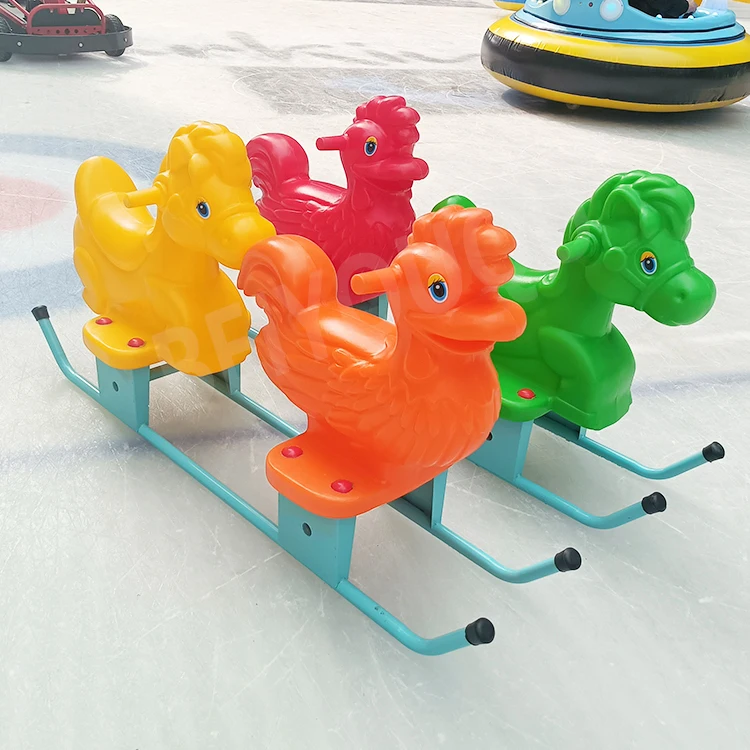 

Winter Outdoor Double Skating Bike Ice-skating Equipment Unpowered Ice Bike For Kid