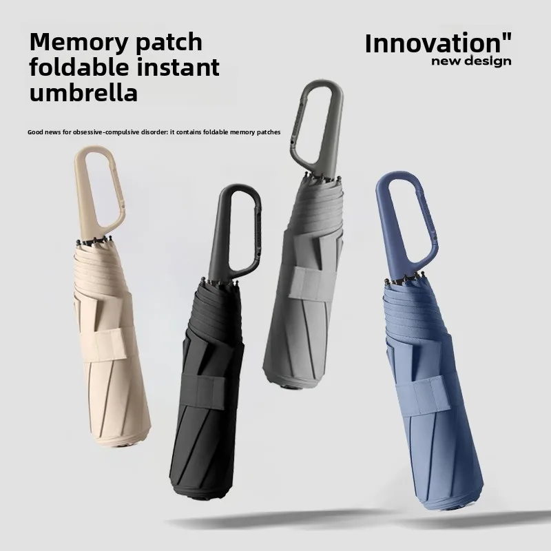 

Umbrella, Manual Memory Patch, Quick Fold-Free, Super Waterproof and Durable, Premium 2-in-1 Sun & Rain Umbrella