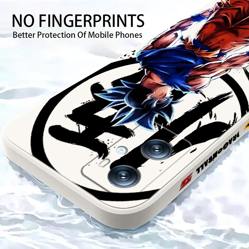 Japan D-D-Dragon Ball Goku Liquid Left Rope For OPPO Find X6 X5 X3 A98 A96 A94 A93 A77 A76 A74 A72 A57 A53 A16 5G Funda