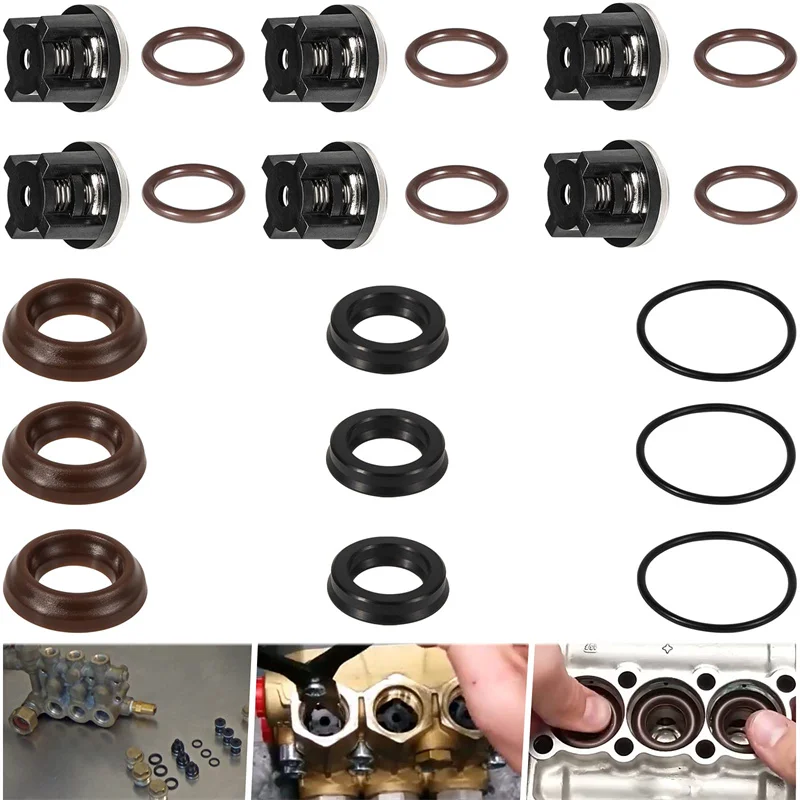 AR1828 Wasserpumpen-Rückschlagventil-Kit & AR1857 Hochdruckreiniger-Dichtungskit, perfekt kompatibel mit Annovi Reverberi 18mm XR RK RK – Detail 5