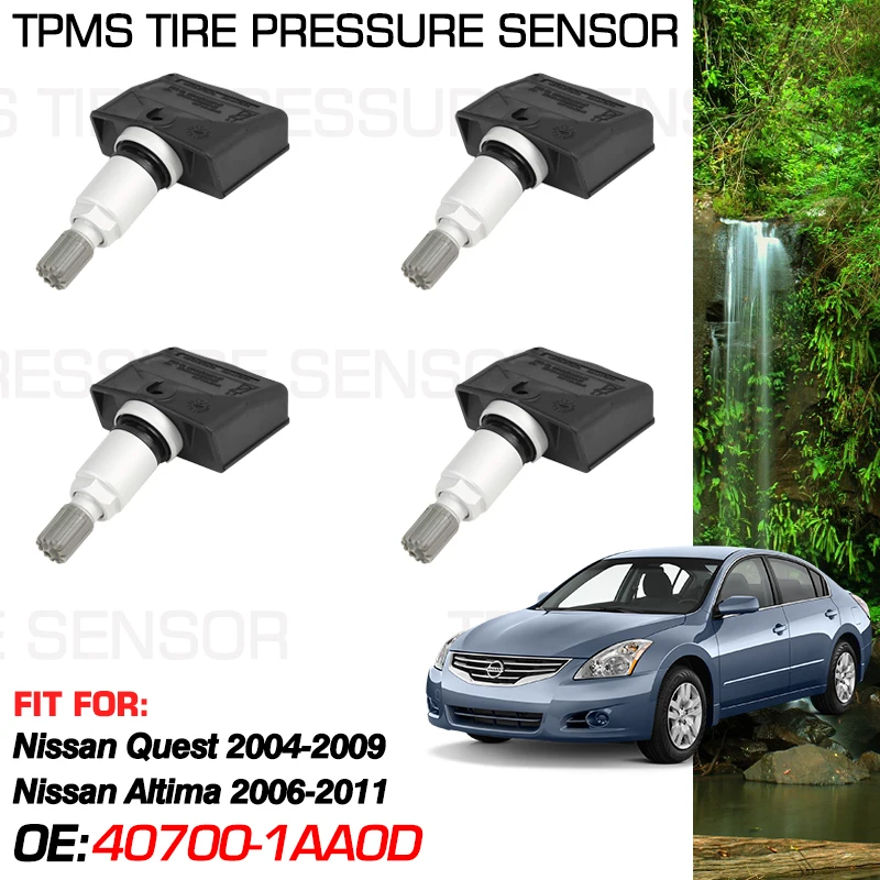 315MHz For Nissan Quest V42 2004-2009 Nissan Altima L32 2006-2011 2008 Tire Pressure Monitoring Sensor 40700-1AA0D 974515 TPM175