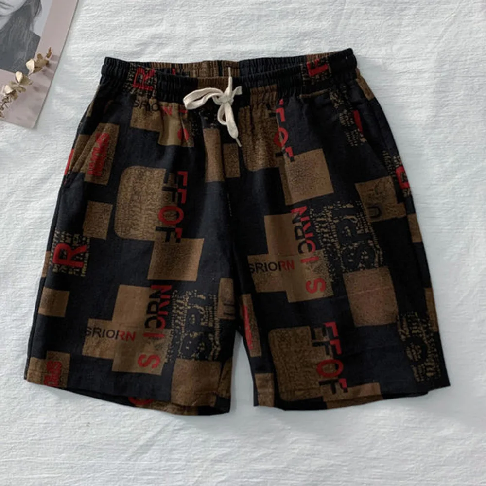 Mens Floral Casual Shorts Personality Stylish Various Patterns Printed Youthful Beach Sports Thin Easy Dry Pants  2024 Summer