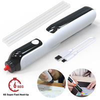 Cordless Hot Glue Gun 6s Heating Fast USB Rechargeable Melt Glue Gun 7mm Glue Stick Wireless For Crafts DIY Arts Home Repairs