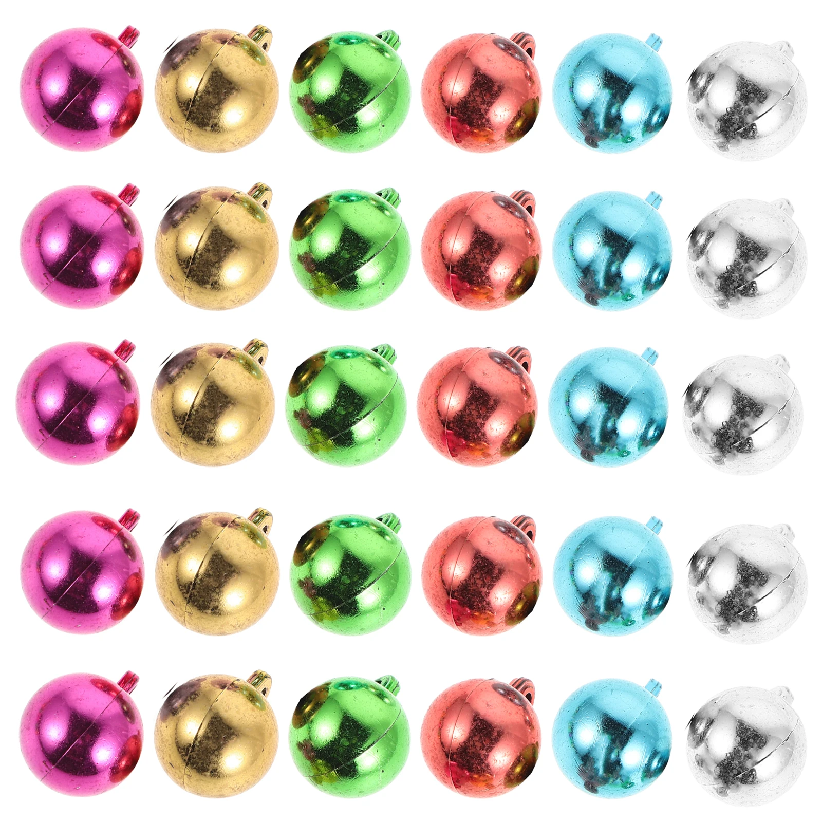 

100Pcs Large Hole Plastic Beads Round Bulb Shape for Christmas DIY Jewelry Craft Ornament Light Part Pendant Decor