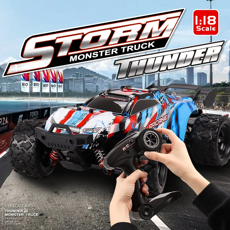 LED 조명이 있는 RC 드리프트 카, 음악 전자 2.4G 4WD RC 레이싱 카, 리모컨 스프레이 스턴트 카, 야외 어린이 장난감 