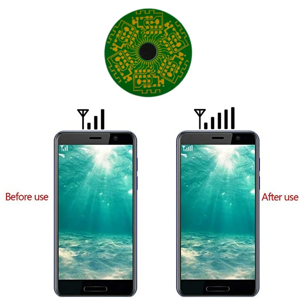 Signal Enhancement Adesivos, Network Signal Booster, Celular, Ferramentas Portáteis Camping, 1Pc