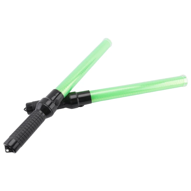 A19F-4Pack عصا المرور 54 سنتيمتر Led عصا التحكم في المرور عصا إضاءة السلامة مع 2 وسائط وامض عصا إشارة الهواء مارشالينج