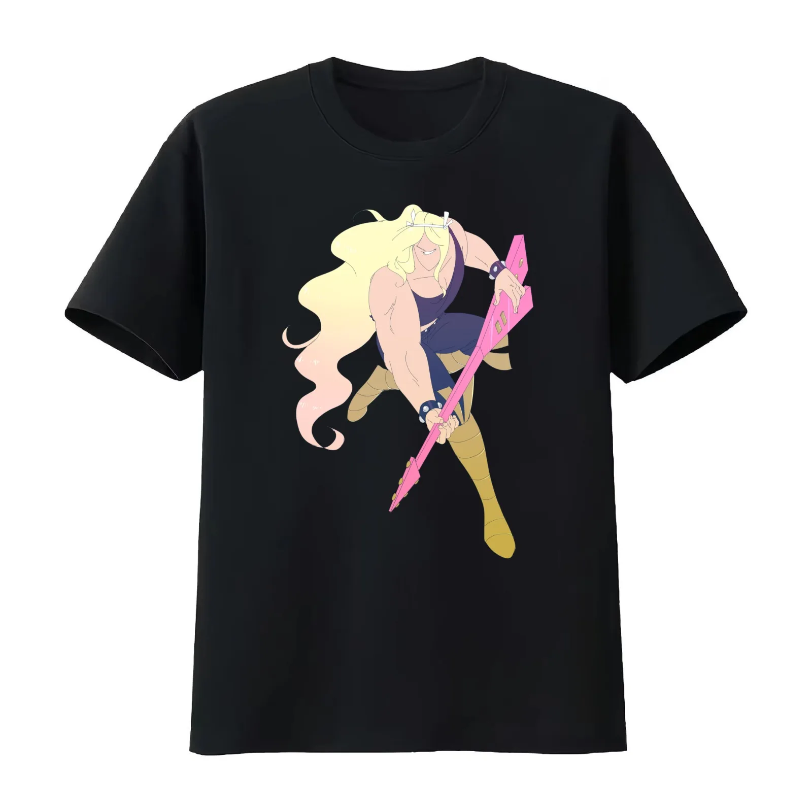Rocking out T-Shirt Summer Casual Cotton Tee Oversized Streetwear Tops Vintage Graphic Print Loose Fit Short Sleeve