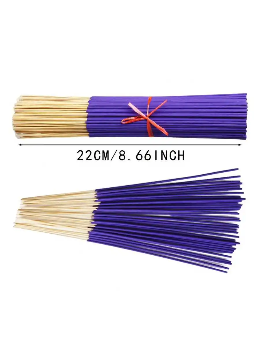 50/80 قطعة من أعواد البخور الخزامى مع عطر يدوم طويلاً، مناسبة للعائلات واستوديوهات اليوغا وهدايا العيد