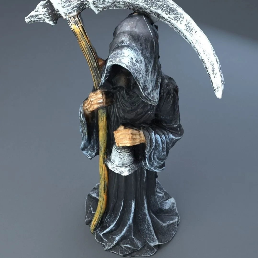 New Sickle Reaper God Of Death Statue Resin Crafts Halloween Holiday Decoration Desktop Ornaments Halloween