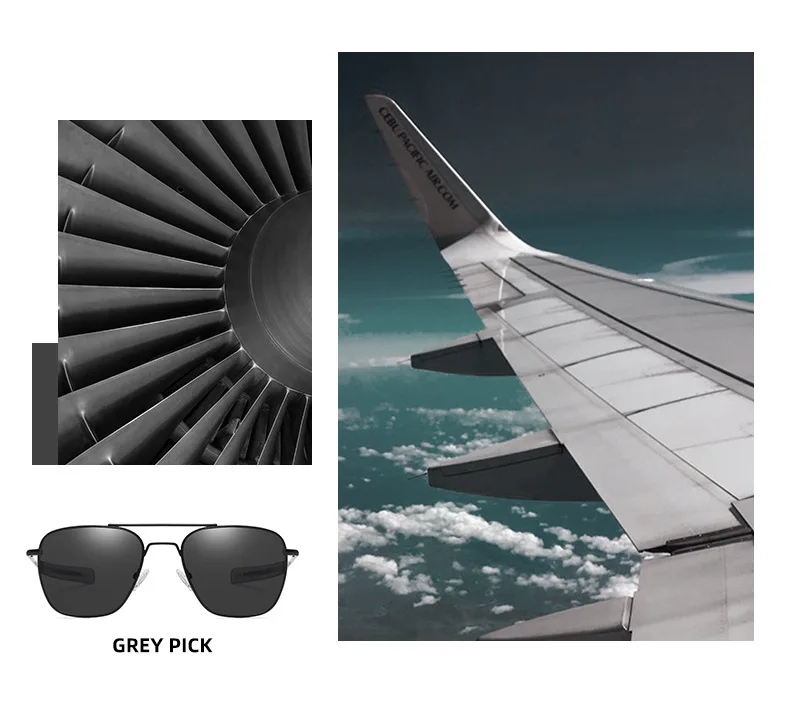 Retro Sonnenbrille Männer Metall Rahmen Polarisierte Objektiv Sonnenbrille Männliche Klassische Fahren Pilot Marke Design Anti-Glare Sonnenbrille UV400 – Detail 5