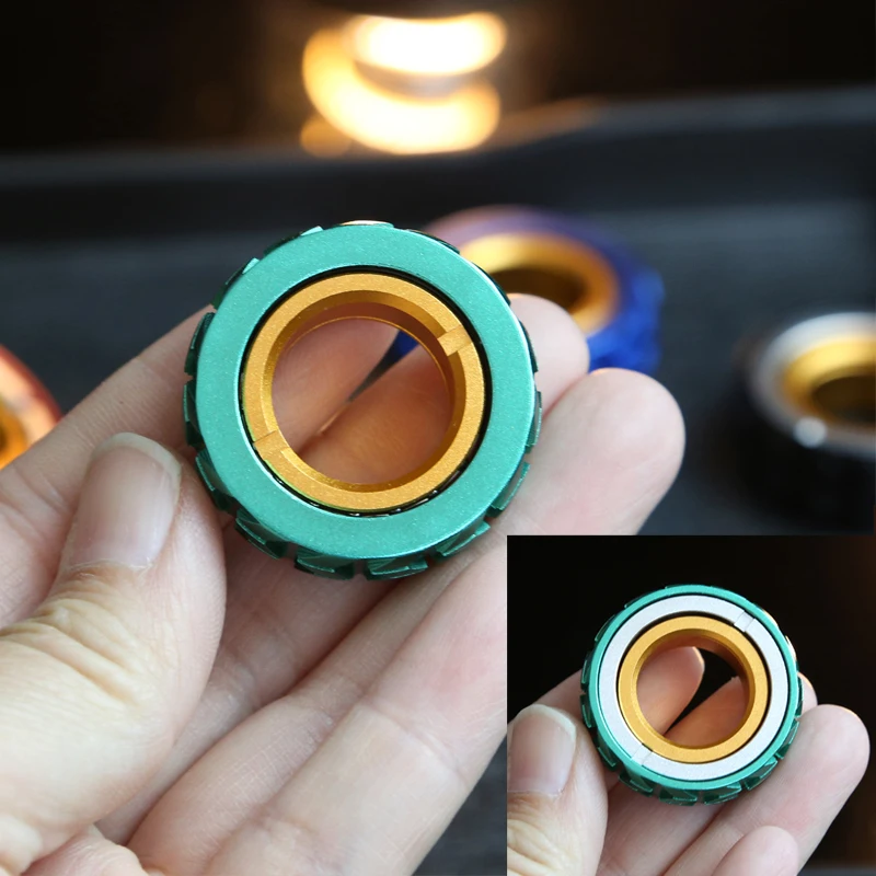 Anel mecânico de catraca edc, sliders, brinquedos de alívio do estresse para adultos, metal magnético para adultos e crianças, presente