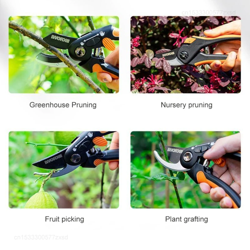 Xiaomi WORX Plant Trim Horticulture Pruner Cut Secateur Shrub Labor-saving Garden Scissor Profession Flower Plant Cutting Tools