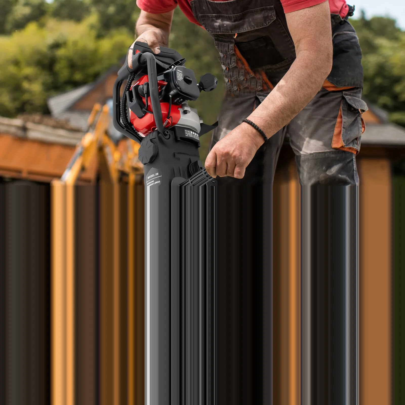 

33CC 2-тактный газовый выключатель бетона, многофункциональная перфораторная дрель с низким потреблением топлива, молоток для сноса