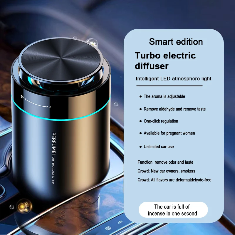 

Smart Car Air Diffuser Humidifier Essential Oil Aromatherapy Mist Maker for Car Home Office - Air Freshener