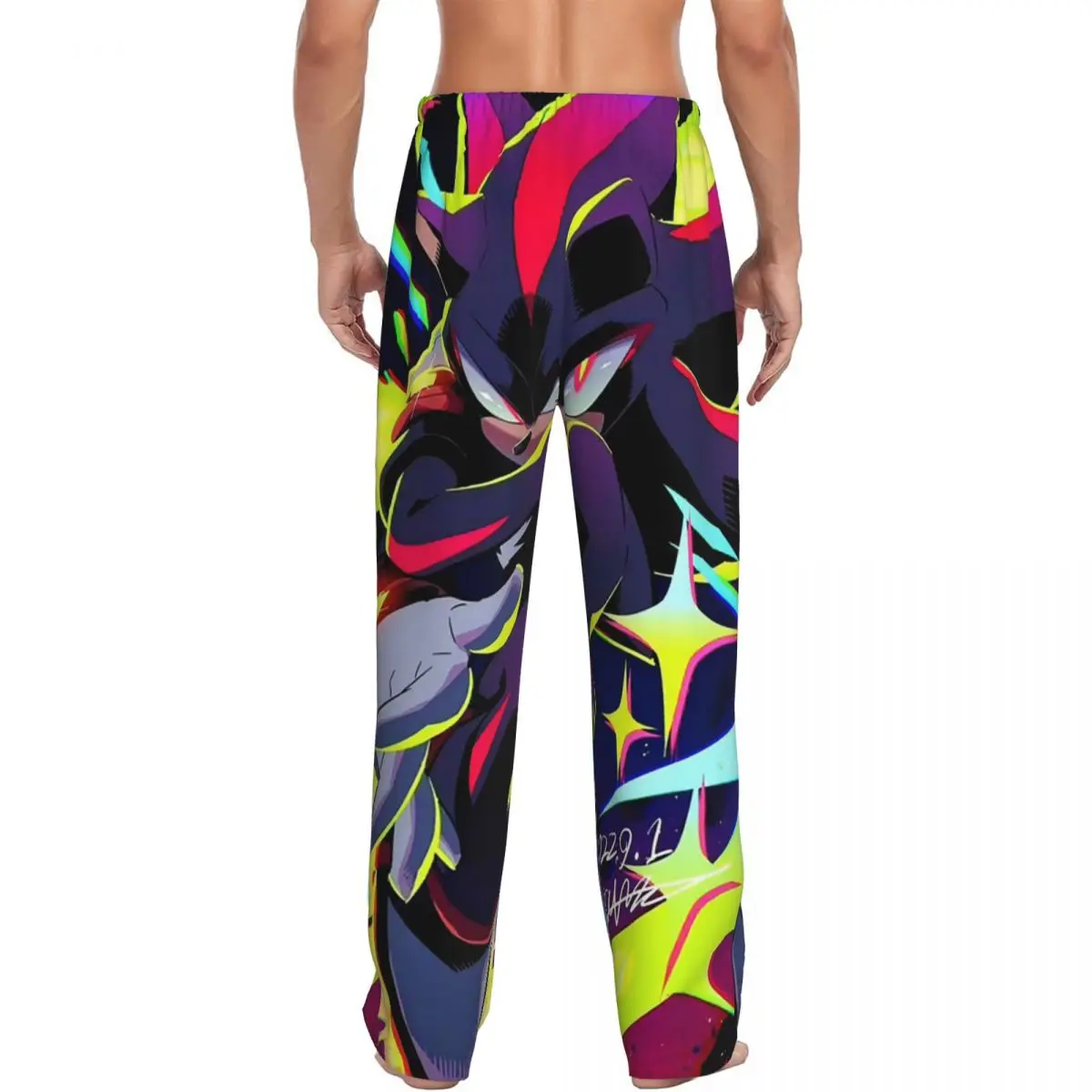 Custom Shadow The Hedgehog Sonic The Hedgehog Men Pajama Pants Lounge Sleep Sleepwear Bottoms with Pockets