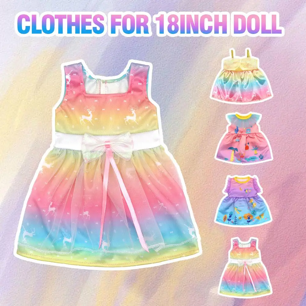 

Baby doll dress Clothes toy for 18-inch girl Baby doll suit New Born Doll Clothes 18" Dolls dress