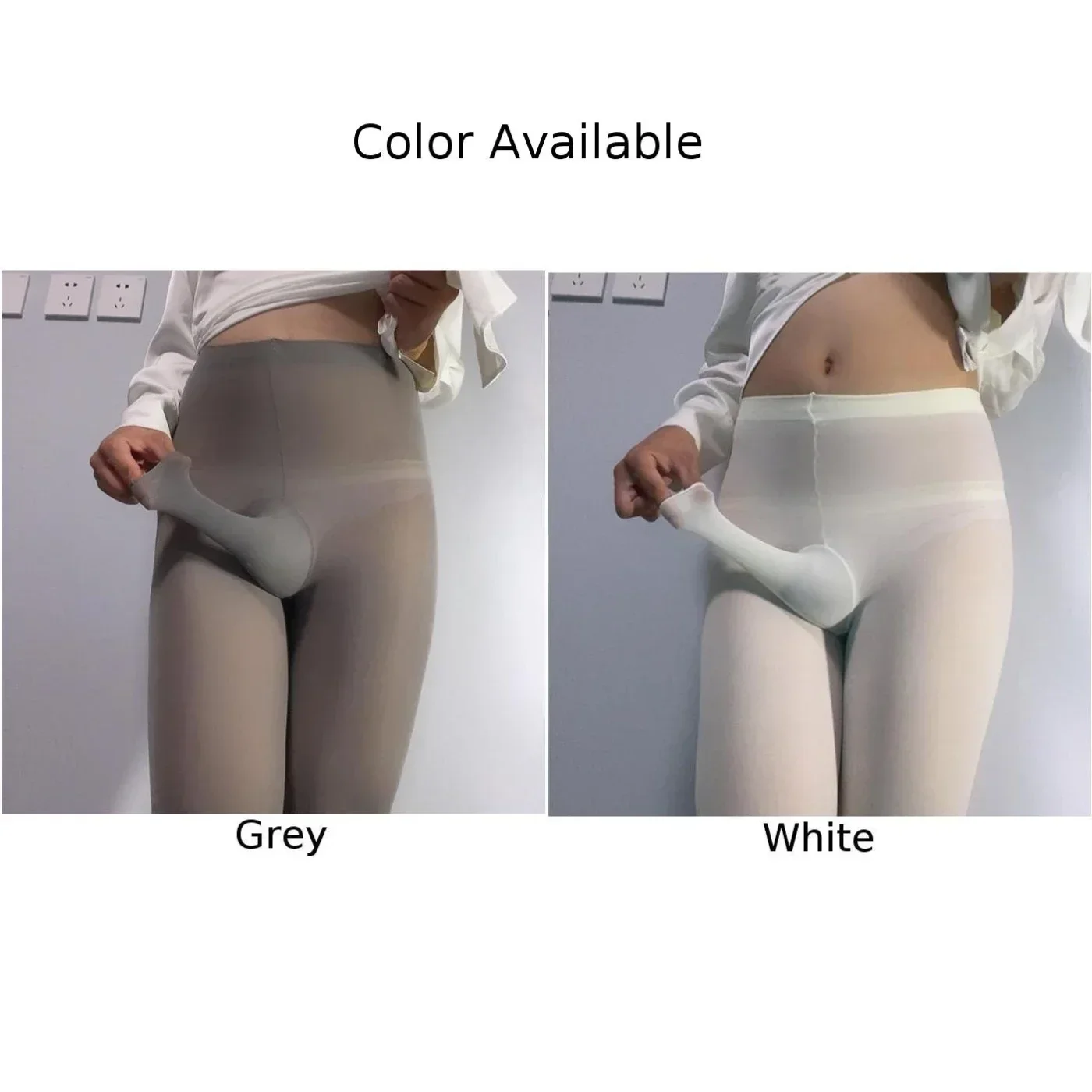 Mens Pantyhose Stockings  Nylon Tights Pouch Lingerie  Dance Clubwear Underwears  Unique and Eye Catching Style