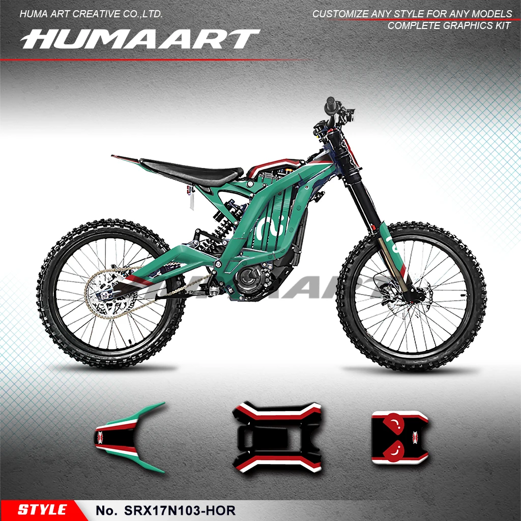 

Виниловый виниловый комплект HUMAART Racing для Sur Ron Sur-Ron светильник Bee X/S Bike Segway X160, SRX17N103-HOR