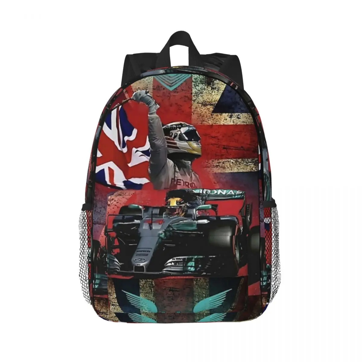 Lewis Hamilton F1 2023 Backpacks Teenager Bookbag Fashion Children School Bags Laptop Rucksack Shoulder Bag Large Capacity