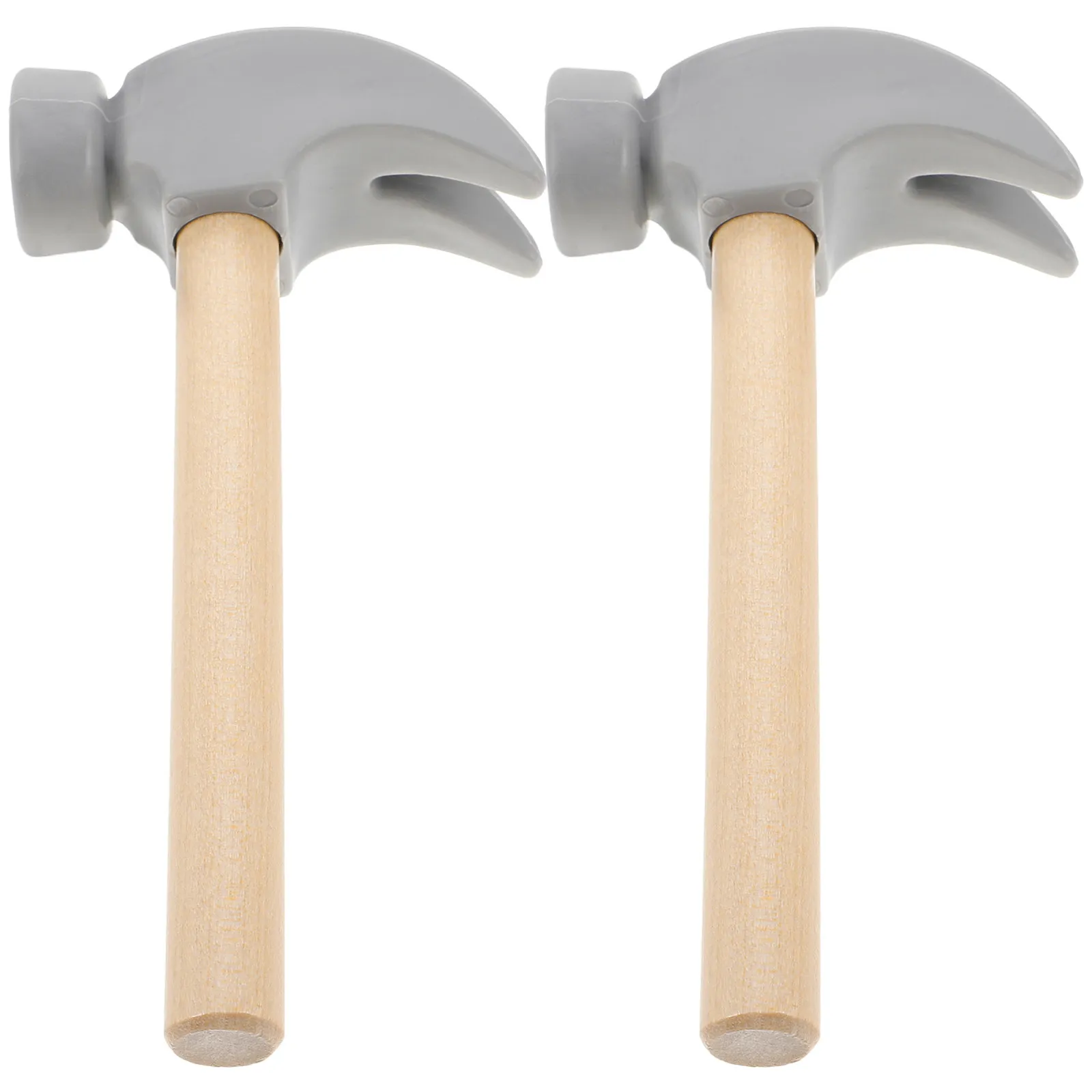 2Pcs Wooden Kids Hammer Small Pounding Set Educational Construction Tools Hand Eye Coordination Development Kids Toy Hammer