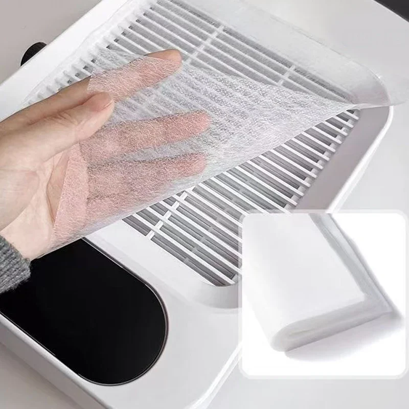 Filtre pour aspirateur à ongles en tissu Non tissé, 100 pièces, filtre en papier, collecteur de poussière, remplacement de l'aspirateur des ongles, filtre ultra-fin blanc