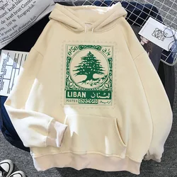 Libanon hoodie harajuku patroon Japanse kawaii winter trendy meisje pullover sweatshirts winter komisch elegant bedrukt ontwerp